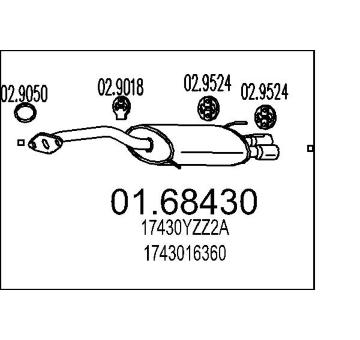 Zadni tlumic vyfuku MTS 01.68430