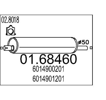 Zadní tlumič výfuku MTS 01.68460