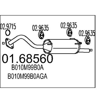 Zadni tlumic vyfuku MTS 01.68560