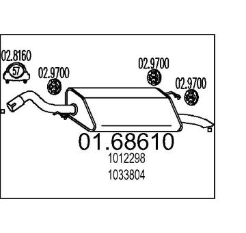 Zadní tlumič výfuku MTS 01.68610