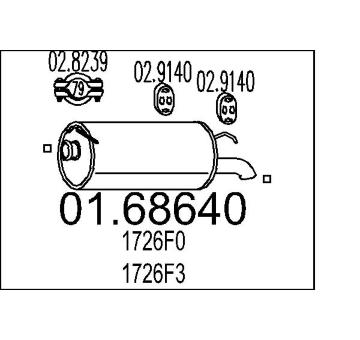 Zadní tlumič výfuku MTS 01.68640