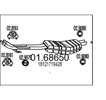 Zadní tlumič výfuku MTS 01.68650
