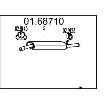 Zadní tlumič výfuku MTS 01.68710