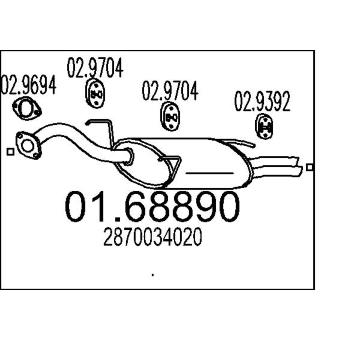 Zadní tlumič výfuku MTS 01.68890