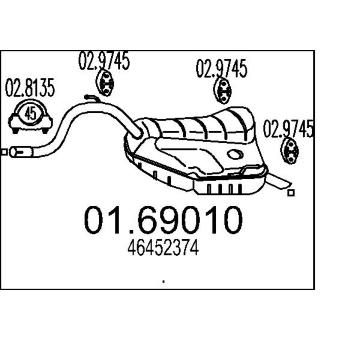 Zadní tlumič výfuku MTS 01.69010
