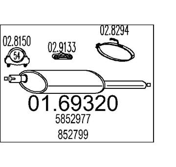 Zadní tlumič výfuku MTS 01.69320