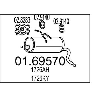 Zadní tlumič výfuku MTS 01.69570