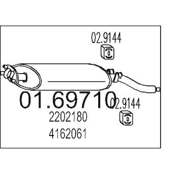 Zadní tlumič výfuku MTS 01.69710