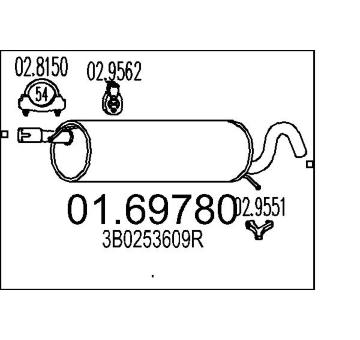 Zadní tlumič výfuku MTS 01.69780