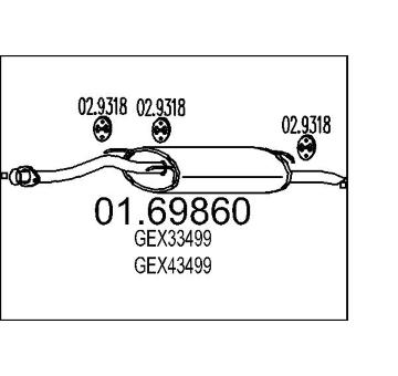 Zadní tlumič výfuku MTS 01.69860