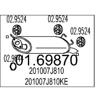 Zadní tlumič výfuku MTS 01.69870