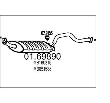 Zadni tlumic vyfuku MTS 01.69890