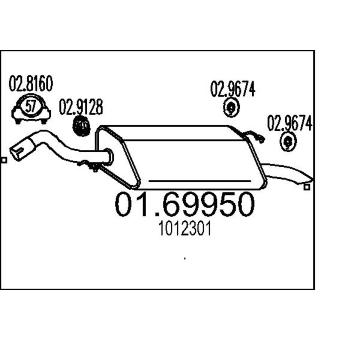 Zadní tlumič výfuku MTS 01.69950