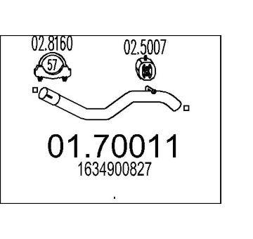 Výfuková trubka MTS 01.70011