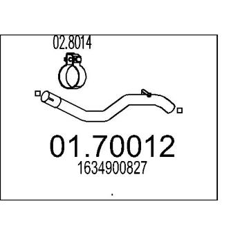 Výfuková trubka MTS 01.70012