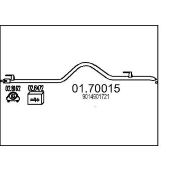 Výfuková trubka MTS 01.70015