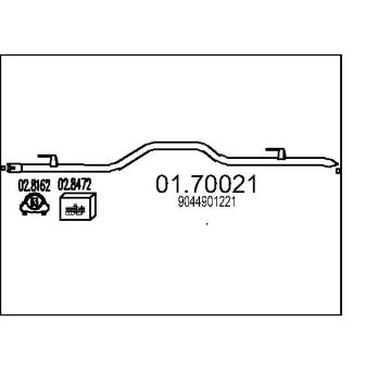 Výfuková trubka MTS 01.70021