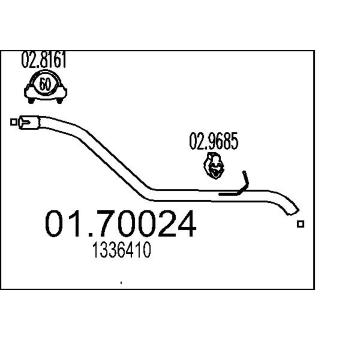 Výfuková trubka MTS 01.70024