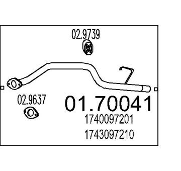 Výfuková trubka MTS 01.70041