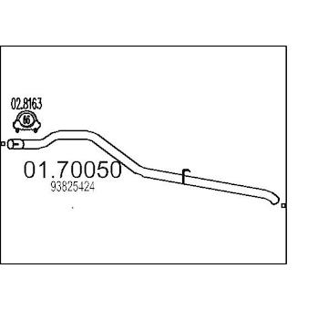 Výfuková trubka MTS 01.70050