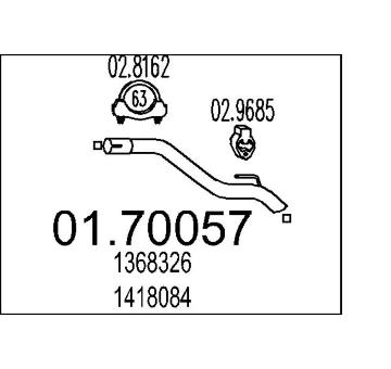 Výfuková trubka MTS 01.70057