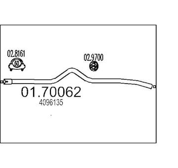 Výfuková trubka MTS 01.70062