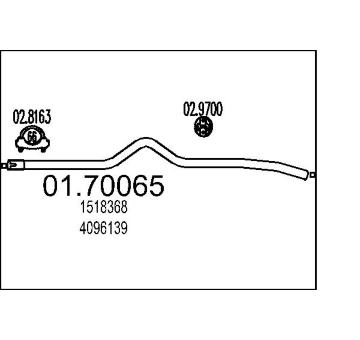 Výfuková trubka MTS 01.70065