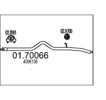 Výfuková trubka MTS 01.70066