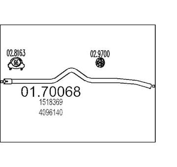 Výfuková trubka MTS 01.70068