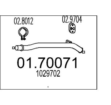 Výfuková trubka MTS 01.70071
