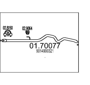 Výfuková trubka MTS 01.70077