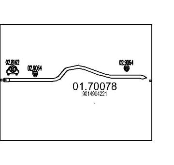 Výfuková trubka MTS 01.70078