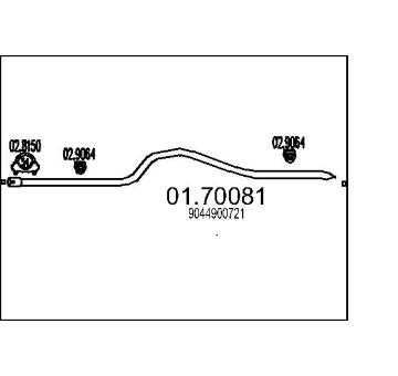 Výfuková trubka MTS 01.70081