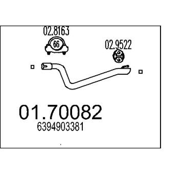 Výfuková trubka MTS 01.70082