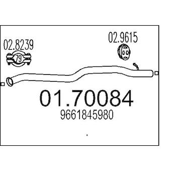 Výfuková trubka MTS 01.70084