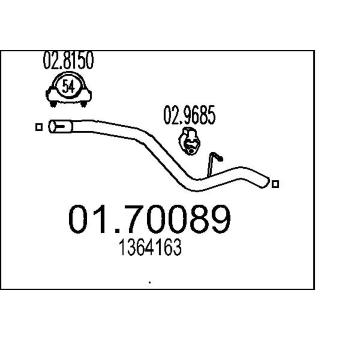 Výfuková trubka MTS 01.70089