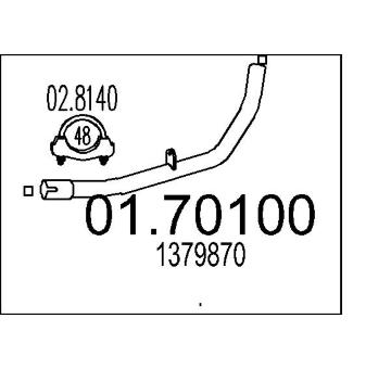 Výfuková trubka MTS 01.70100