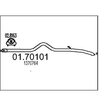 Výfuková trubka MTS 01.70101