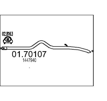 Výfuková trubka MTS 01.70107