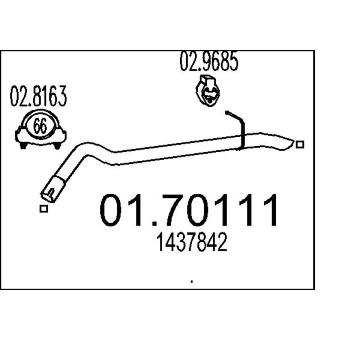 Výfuková trubka MTS 01.70111
