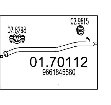 Výfuková trubka MTS 01.70112
