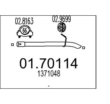 Výfuková trubka MTS 01.70114