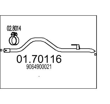 Výfuková trubka MTS 01.70116
