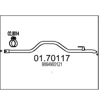 Výfuková trubka MTS 01.70117