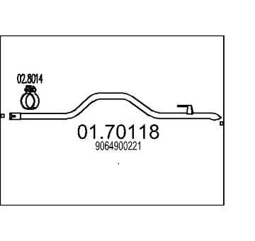 Výfuková trubka MTS 01.70118