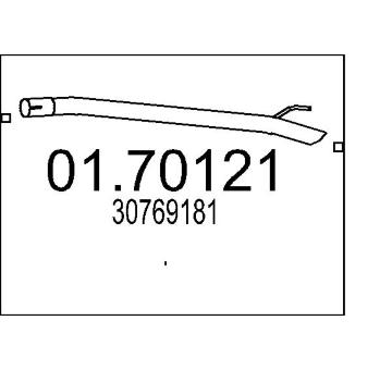 Výfuková trubka MTS 01.70121