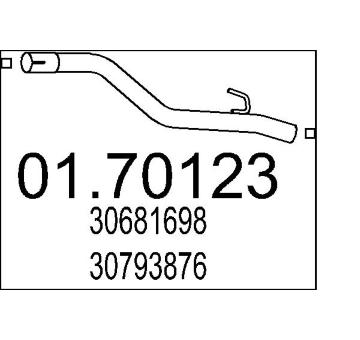 Výfuková trubka MTS 01.70123