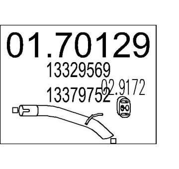 Výfuková trubka MTS 01.70129