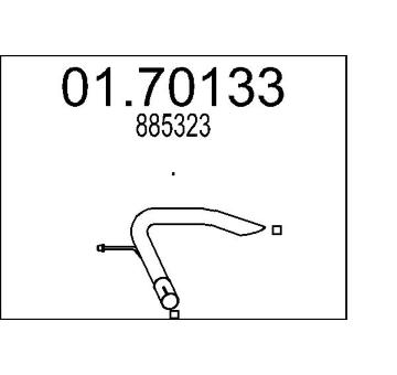 Výfuková trubka MTS 01.70133