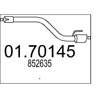 Výfuková trubka MTS 01.70145